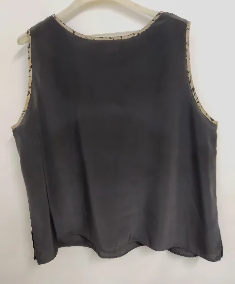  Bluse mit Top-2 tlg. "Canda", kurzarm mit Kragen, schwarz und schwarz/grün, Gr.öße 50 – Bild 7