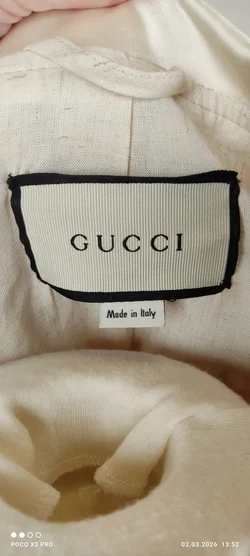 Gucci Karierte Tweed-Jacke mit Schleife - Bild 8