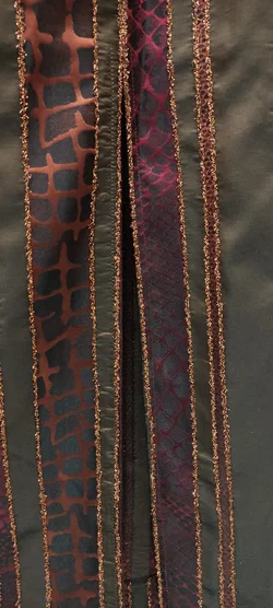 Maxi-Abendkleid Bronzestreifen | Petra  Wiechmann - Bild 7