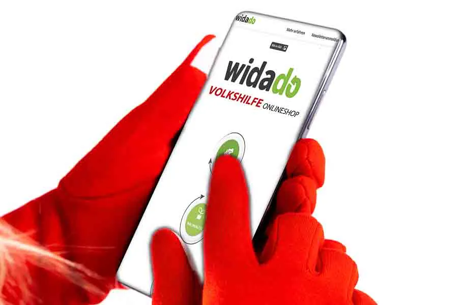Handschuhe rot mit Handy Touch – Bild 2
