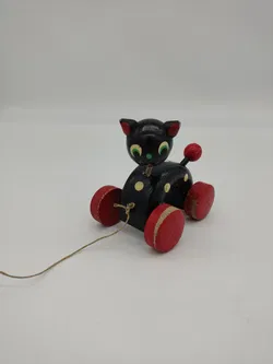 Kleine Katze - Vintage Nachziehspielzeug - Bild 6