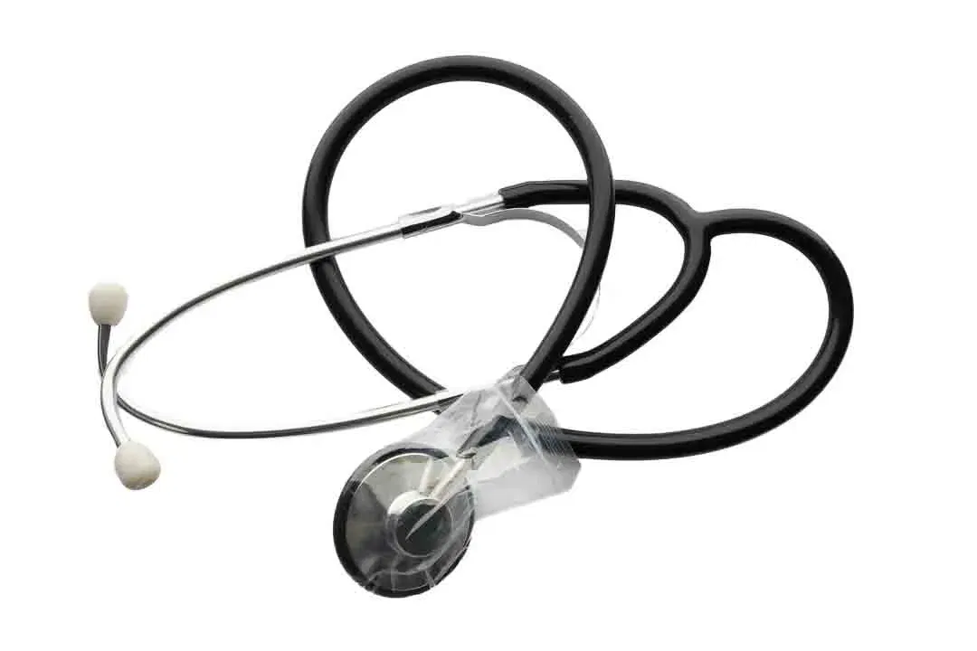 MED COMFORT QUALITY Flach-Stethoskop mit Tasche in schwarz - Bild 4