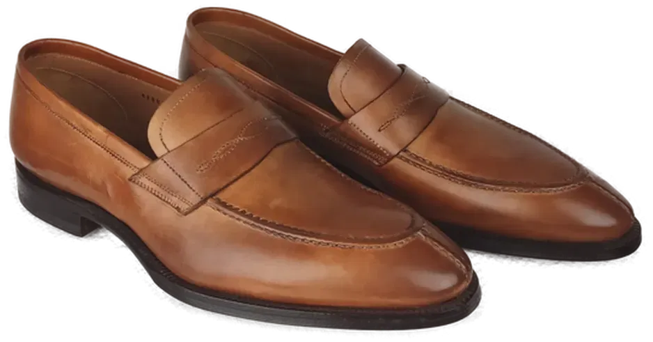 Stefano Branchini Leder Herrenslipper, braun - Gr. 43 - Bild 1
