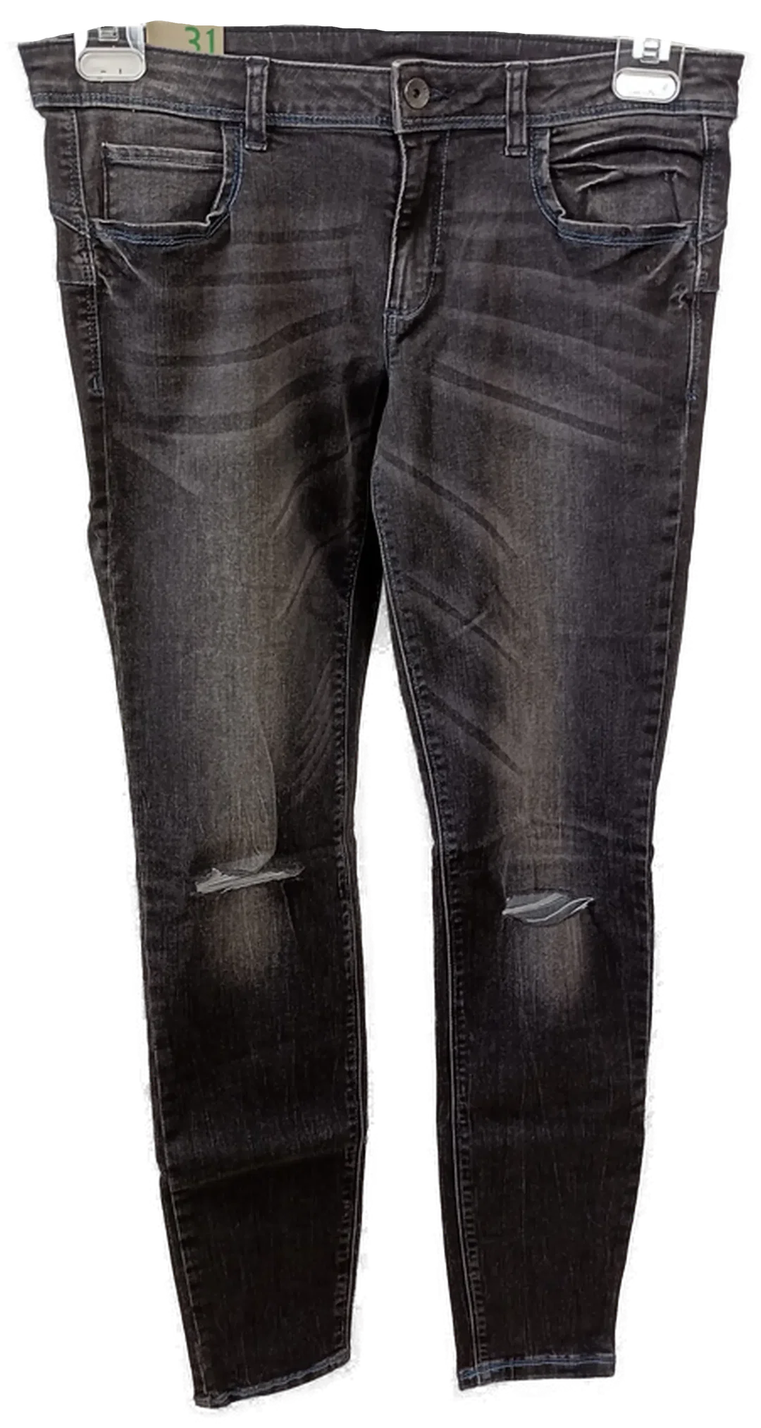 United Colors of Benetton Damen Jeans anthrazit Gr. 33 - Bild 1