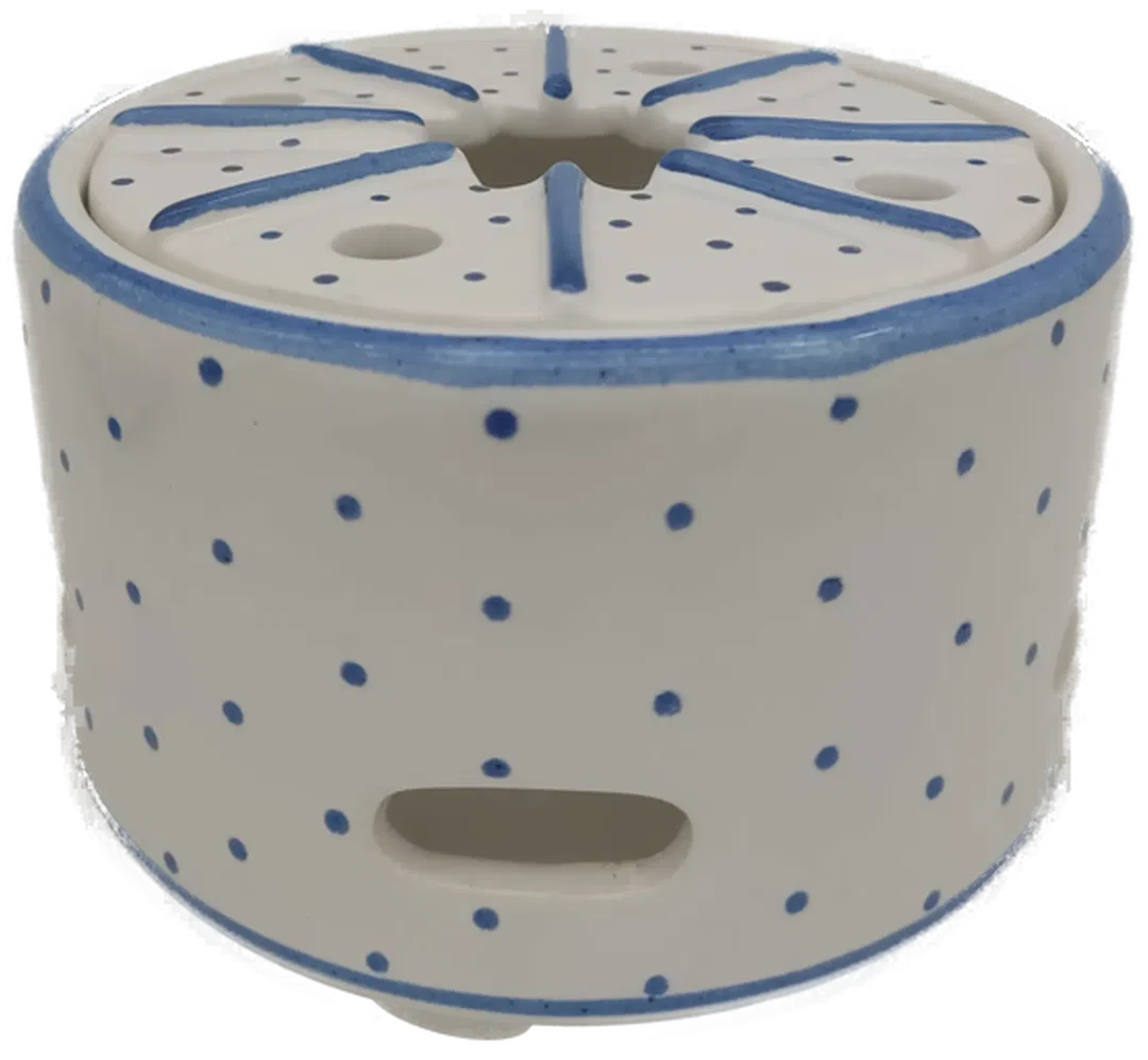 Gmundner Keramik Stövchen blaue Tupfen  - Bild 1