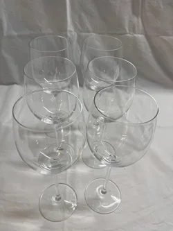 Set mit 6 hochwertigen Rotweingläsern aus Glas - Bild 2