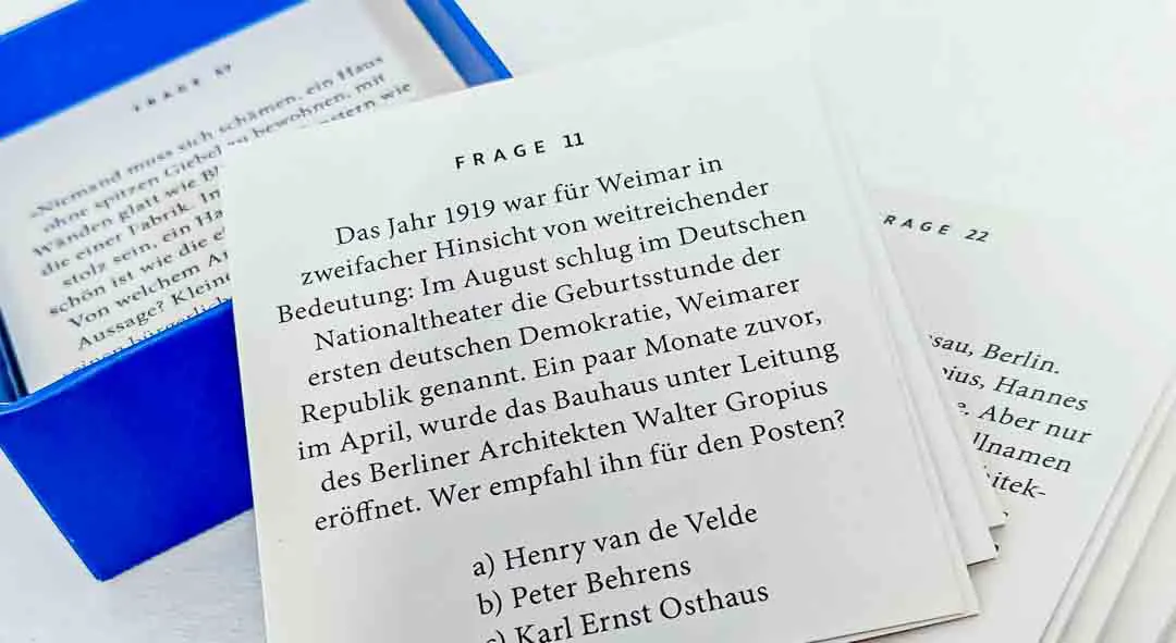 Bauhaus Quiz – 100 Fragen und Antworten für Design-Liebhaber – Bild 2