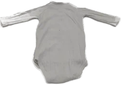 Sanetta Baby Body, langarm, V-Ausschnitt, weiß, Größe 62 - Bild 1