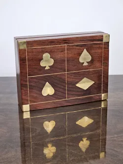 Spielkarten Set in dekorativer Holzschatulle  - Bild 2