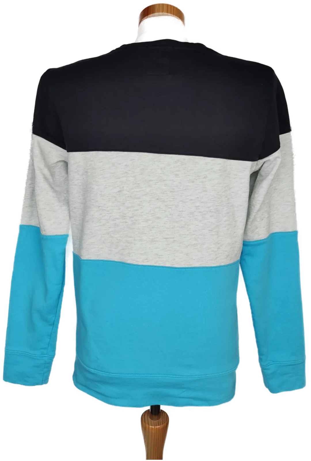 Esprit Herren Pullover schwarz/grau/blau gestreift - 48/50 – Bild 2