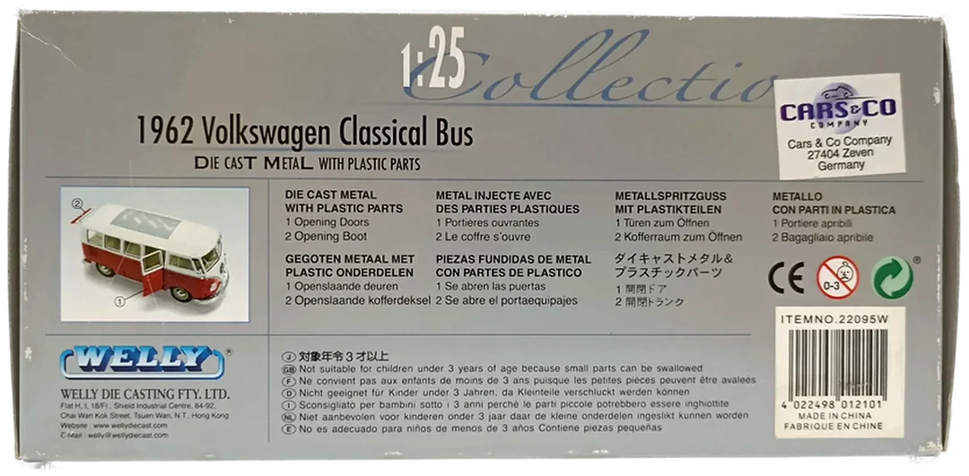 Welly Volkswagen Classical Bus (1962) im Maßstab 1:25 (OVP) – Bild 4