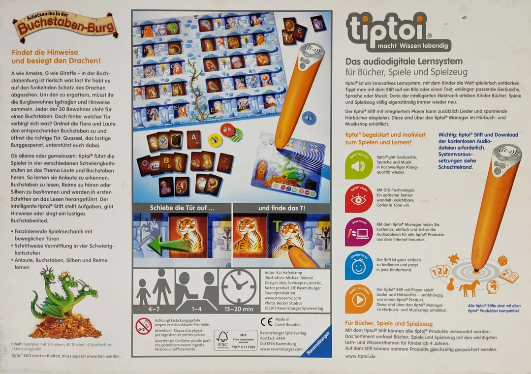 tiptoi® Schatzsuche in der Buchstaben-Burg - Lernspiel - Ravensburger  – Bild 2