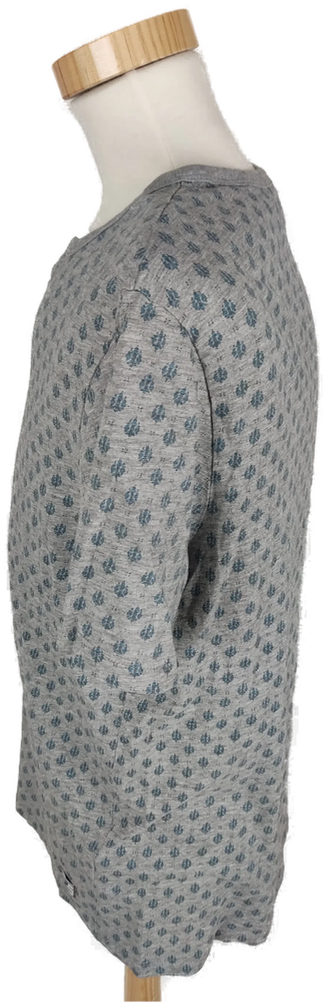 T-Shirt "Jack & Jones Premium", kurzarm mit Rundhalsausschnitt, grau gemustert, Größe M – Bild 2