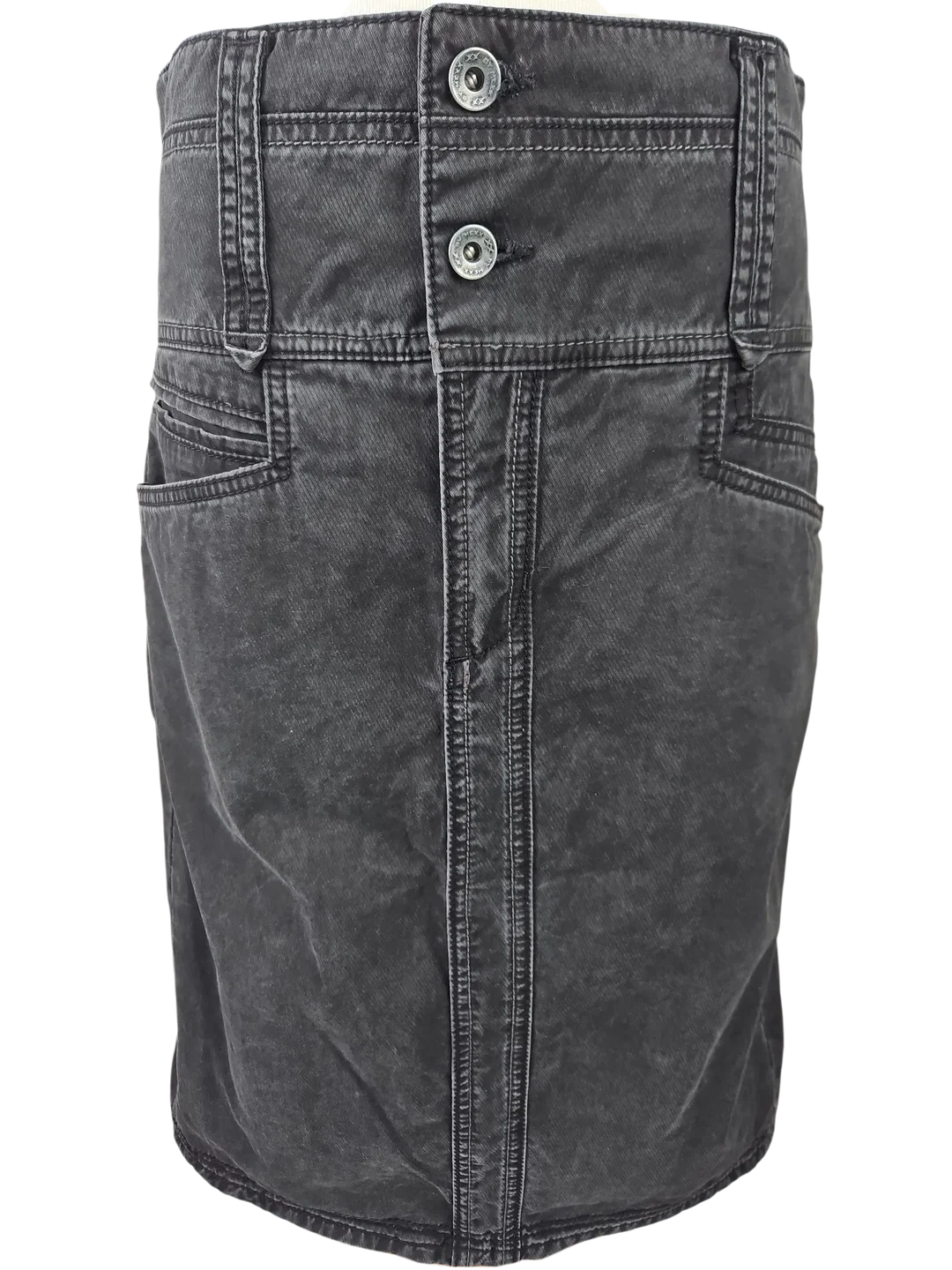 Mexx Damen Jeansrock, schwarz - Gr. L - Bild 1