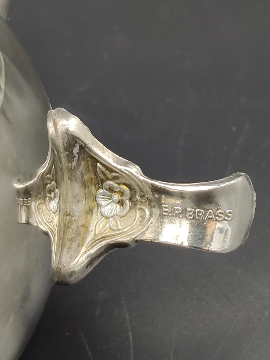 Vintage Kaffeekanne/Teekanne versilbert - EP BRASS  – Bild 9