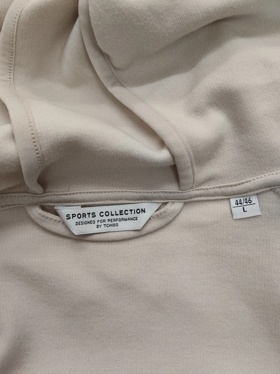 Damenweste Beige mit Kapuze, Gr. 44 | Sportlich – Bild 4