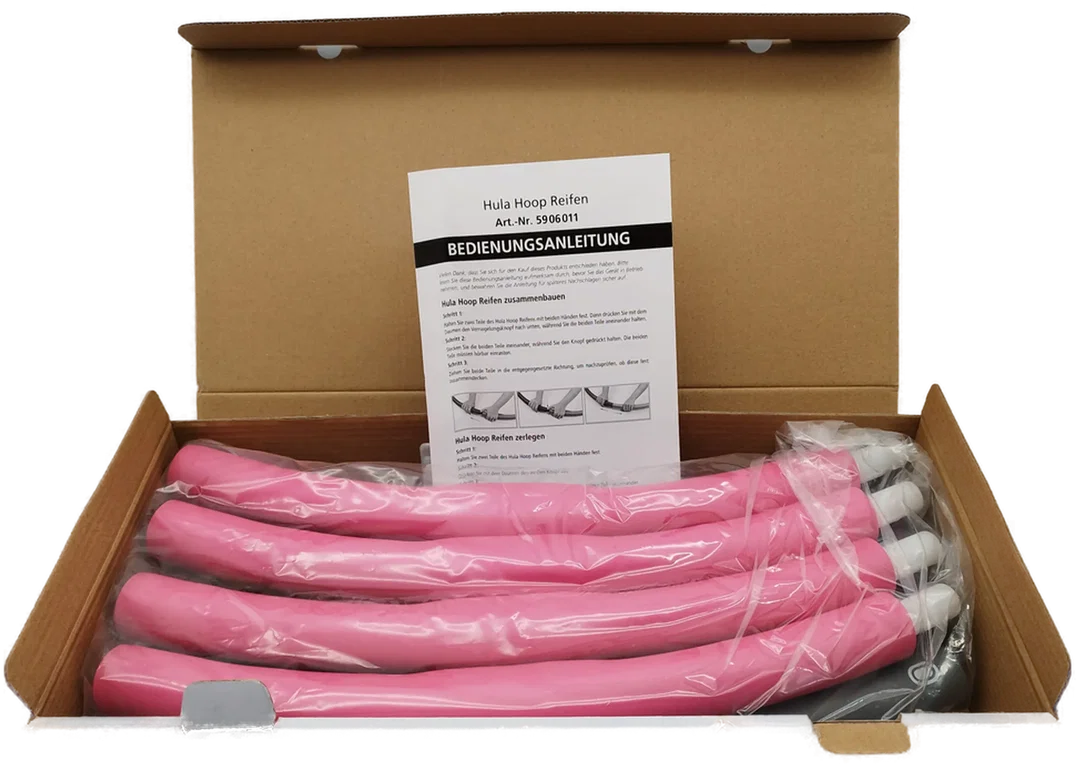 Weltbild Hula-Hoop Reifen - grau-rosa / Originalverpackt - Bild 3