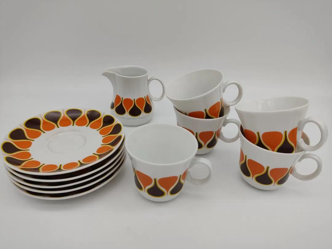 11-teiliges Vintage-Kaffeeservice des Herstellers Eschenbach - Bild 4