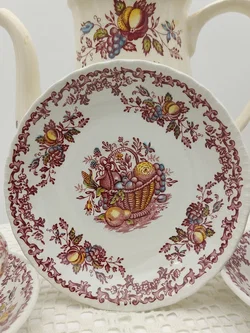Royal Tudor 'Fruits & Flowers' Kaffee- und Teeservice Keramik | Englischer Schatz - Bild 15