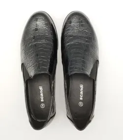 Scandi Damenschuhe Reptil-Look - Gr. 38 - Bild 4
