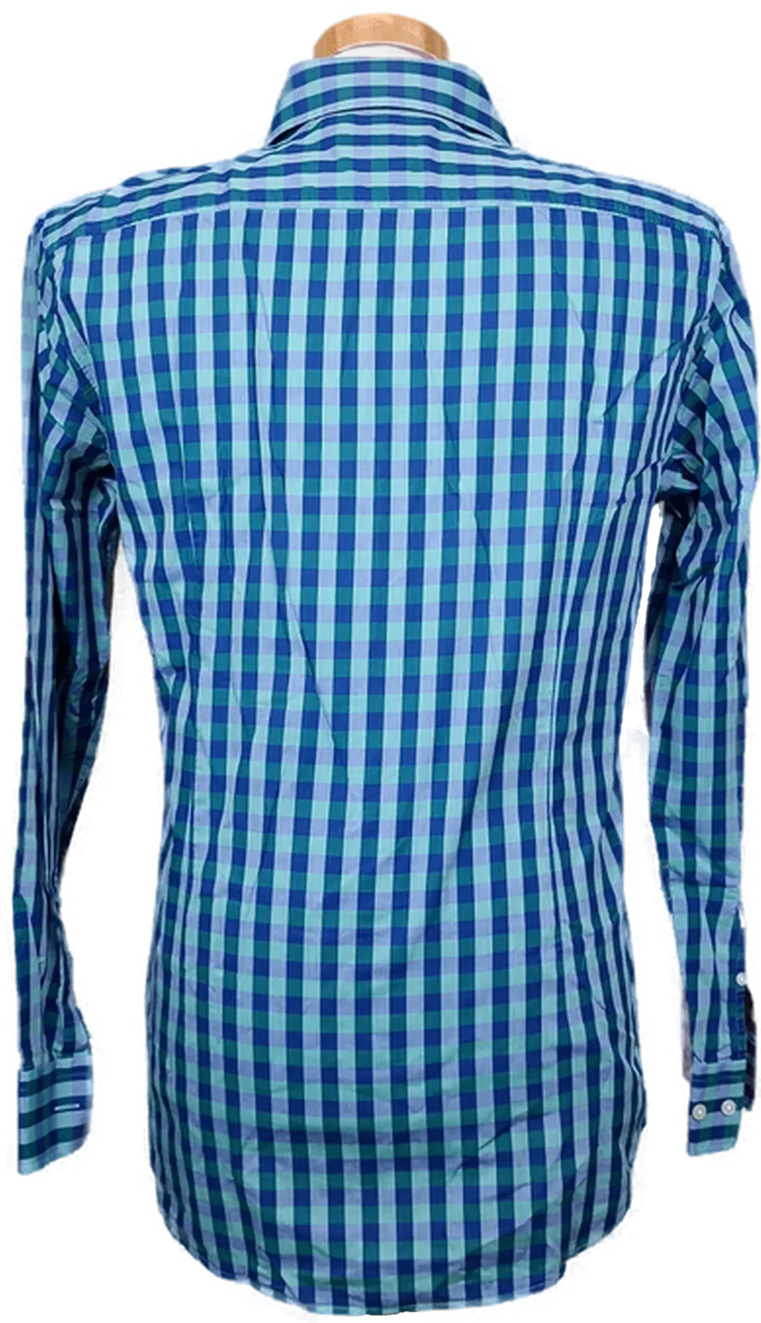 Hugo Boss Herrenhemd kariert grün/blau Gr. M – Bild 2
