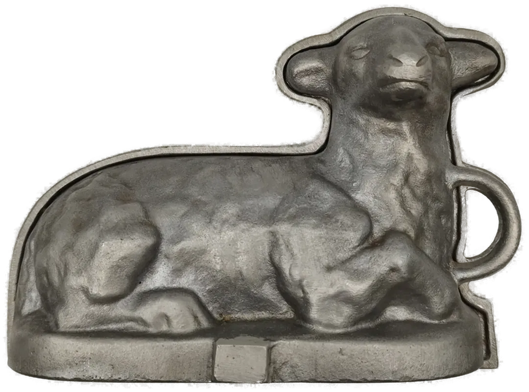 Lamm Gussform aus Aluminium - 15x22x10cm - Bild 4