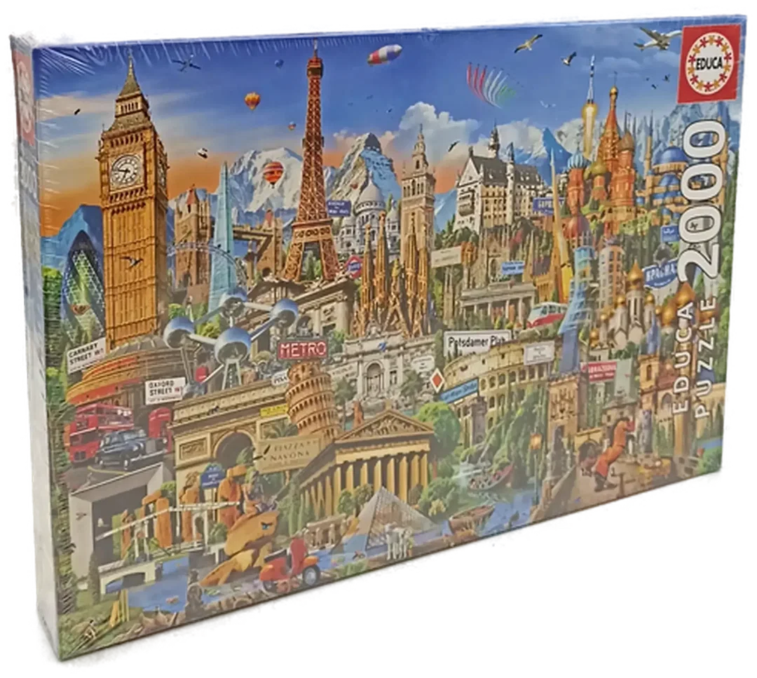Educa 2.000-Teile-Puzzle Wahrzeichen Europas – Bild 1