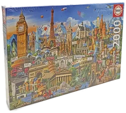Educa 2.000-Teile-Puzzle Wahrzeichen Europas – Vorschau 1