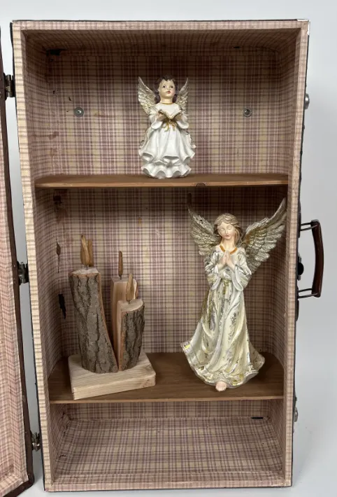 Handgemachtes aus der HAI Werkstatt - Vintage - Deko Kofferregal - Bild 2