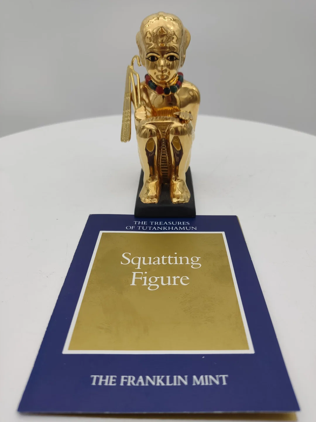 Goldener Hockender König Porzellan & Zertifikat von Franklin Mint | Limitierte Rarität – Bild 9