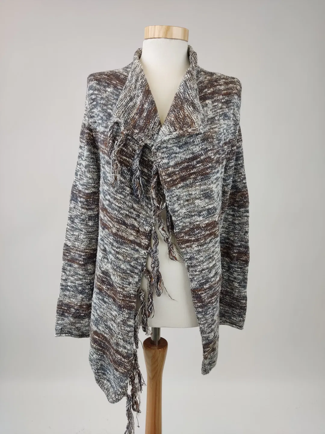 Damenstrickweste dunkler Farbenmix - M - Bild 1