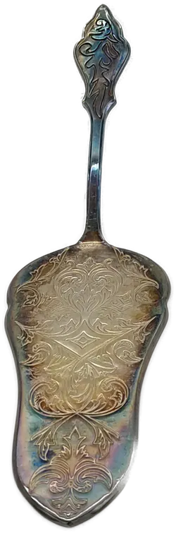 Schön verzierter Tortenheber Silberauflage - Bild 3