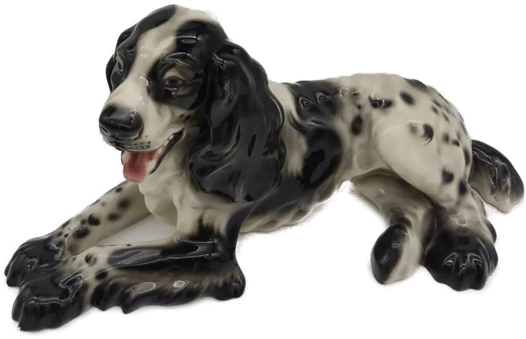 Cocker Spaniel Figur von Gloriette Keramik  - Bild 1