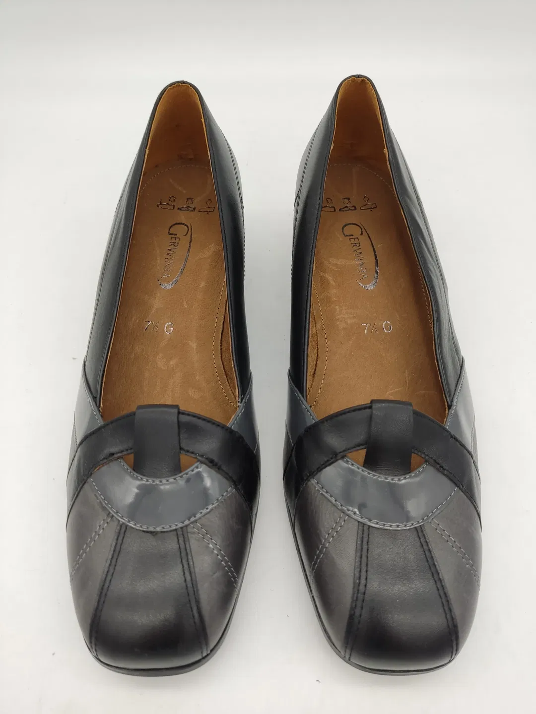 Gerwinia Damenhalbschuhe, schwarz-grau, Größe: US: 7,5 (EU G: 38) - Bild 4