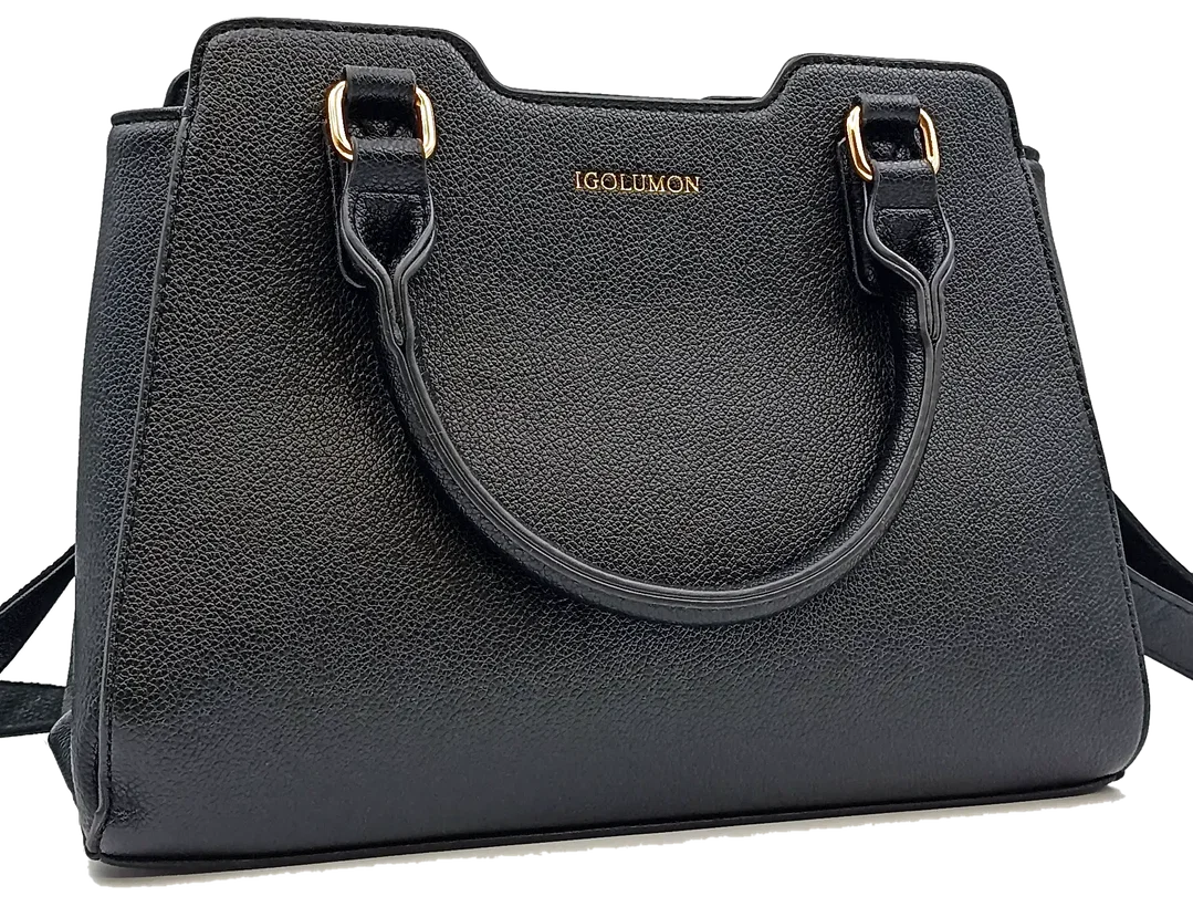 Igolumon Damen Henkeltasche schwarz - Bild 1