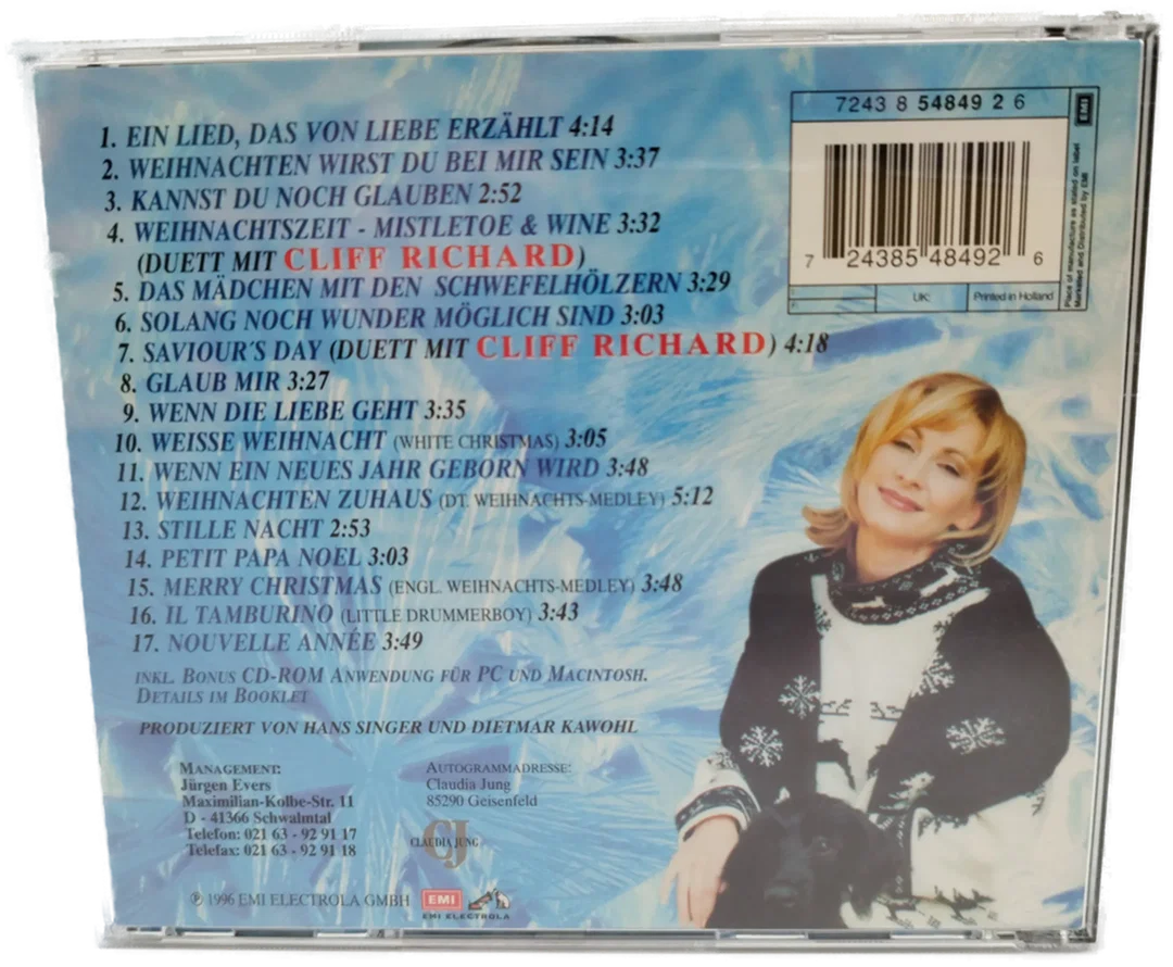 Claudia Jung - Winter Träume CD / 1996 – Bild 2