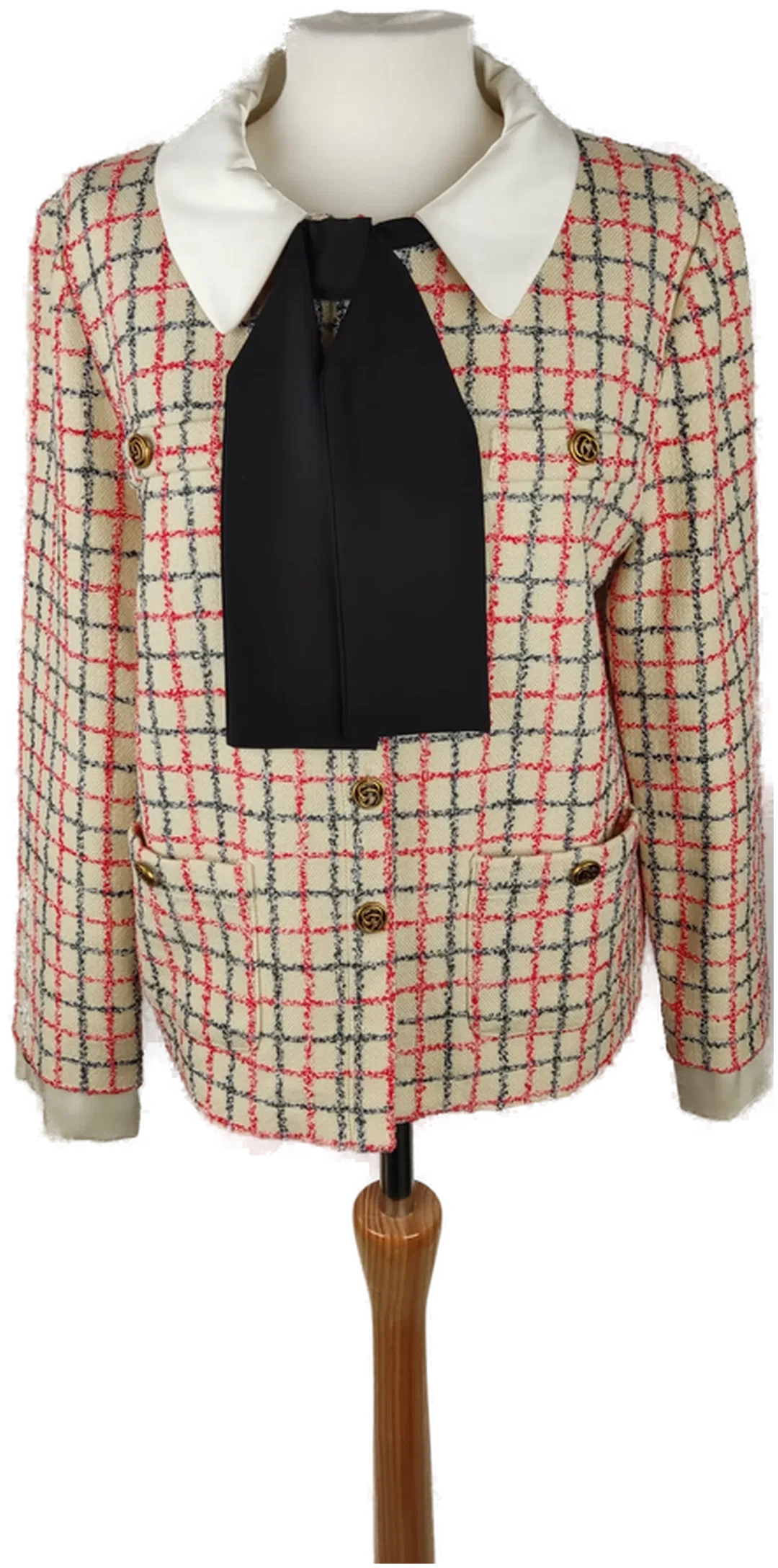Gucci Tweed-Blazer mit Schleife Größe 40 / L - Bild 1