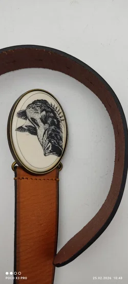 BDG Ledergürtel mit Fischmotiv - Bild 2