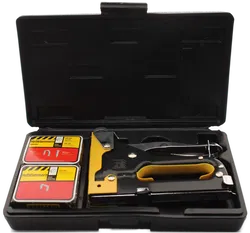 WORKZONE Handtacker 3-in-1 Set – inkl. Heftklammern & Nägel – im Koffer - Bild 2