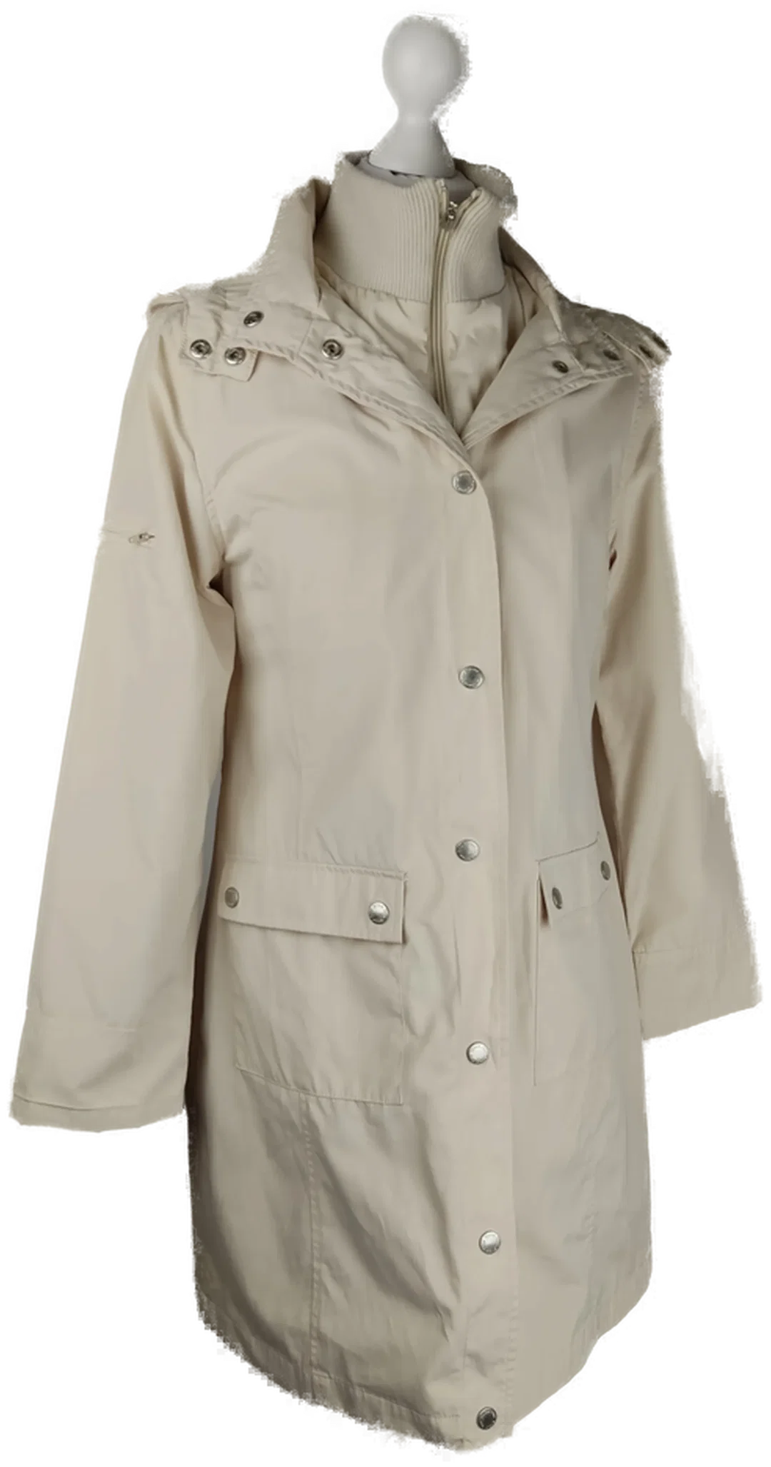 Damen Parka Street One Beige | Zeitloser Begleiter / mit abnehmbarer Kapuze – Bild 2