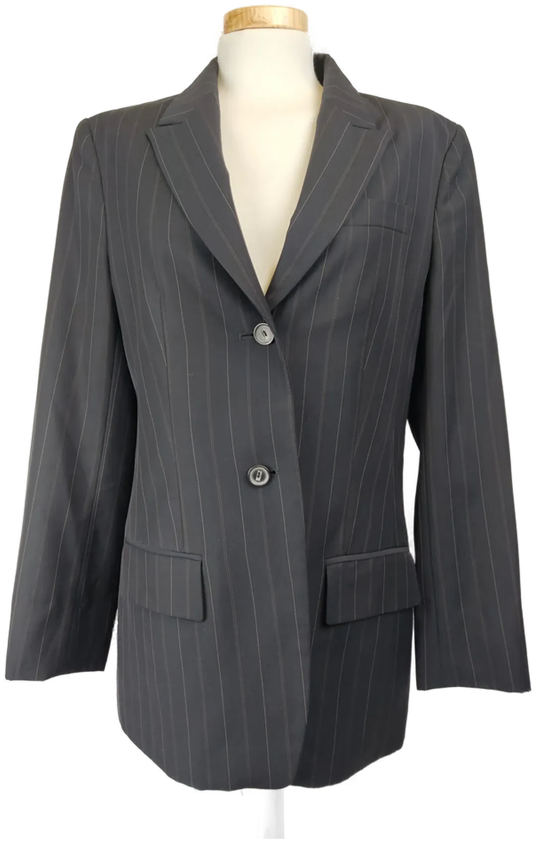 Rene Lezard Damen-Blazer schwarz gestreift - M/38 - Bild 4