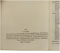 Buch Die Heilige Schrift, Bibel von 1973 schwarz mit Goldrand - Bild 8