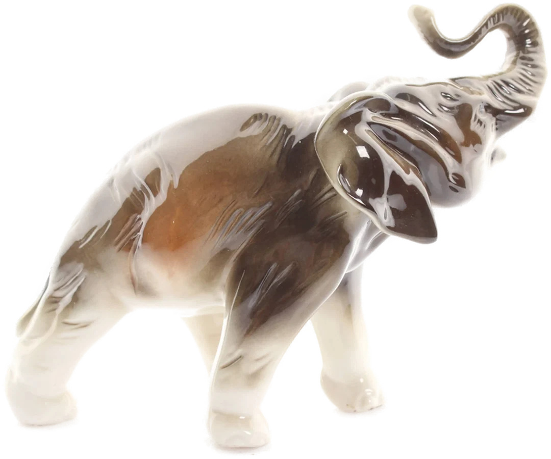 Royal Dux Elefant Porzellanfigur – Böhmen/Tschechien – ca. 16 cm – gestempelt – Bild 2