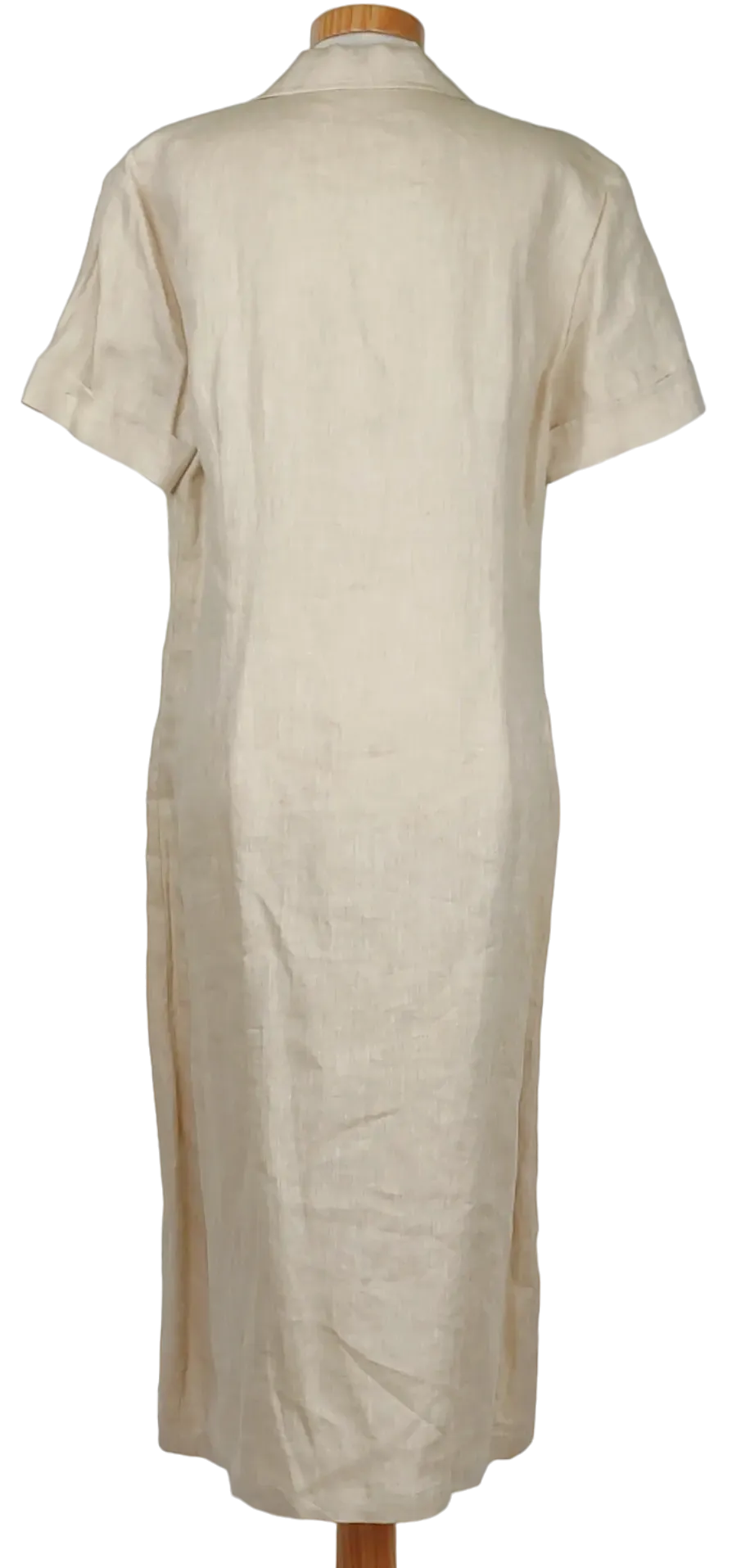 Aigner Damen Leinenkleid, beige - Gr. D 44 – Bild 2