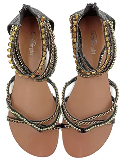 Buffalo Girl Sandalen Kettendetails Gr. 40 – Vorschau 3