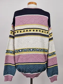 Vintage Damen Strickweste, multicolor - Gr. L  - Bild 3