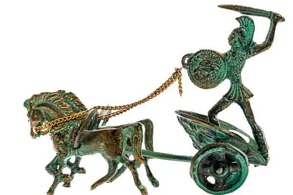 Skulptur Achilles Chariot Bronze  - Bild 4