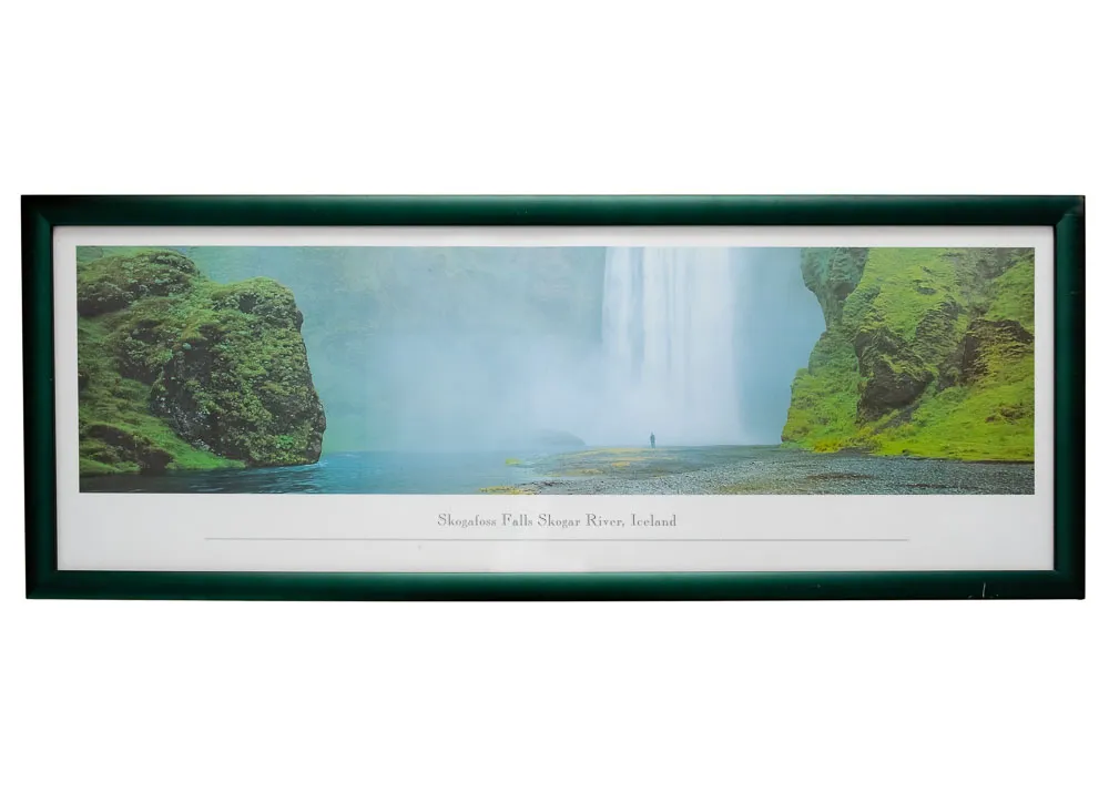 Skogafoss Panoramabild - Hochwertige Wanddekoration – Bild 3