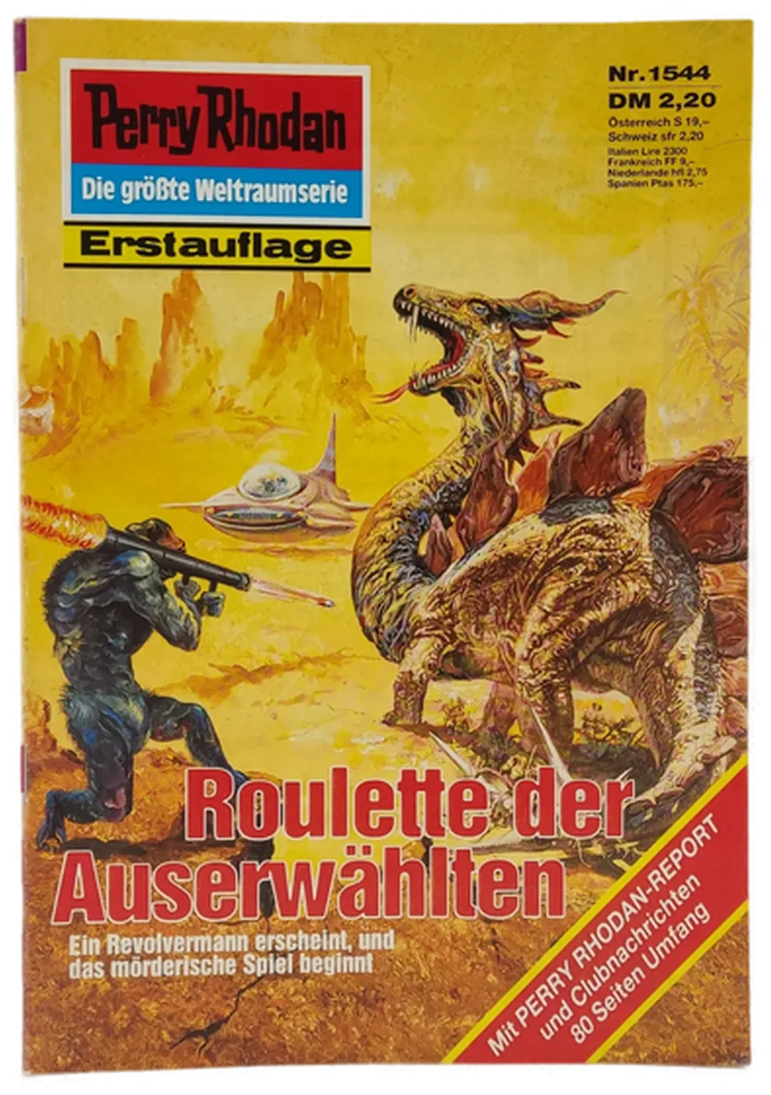 Romanheft Perry Rhodan Roulette der Auserwählten Erstauflage Nr. 1544 - Bild 2