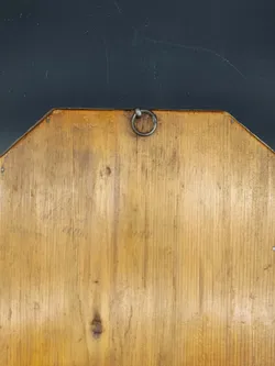 Kleiner schmaler Wandspiegel / Vintage / Goldfarbener Holzrahmen - Bild 3